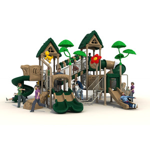 <span class=keywords><strong>Grand</strong></span> amusement au soleil Énorme équipement de terrain de jeu extérieur amusant pour les enfants avec balançoires et toboggans Explorez les grands espaces - Product Image 2