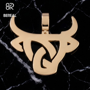 New Design 925 <b>Silver</b> Moissanite Custom Pendants Hip Hop Style animal Moissanite Logo Pendant Fine Jewelry - Product Image 2
