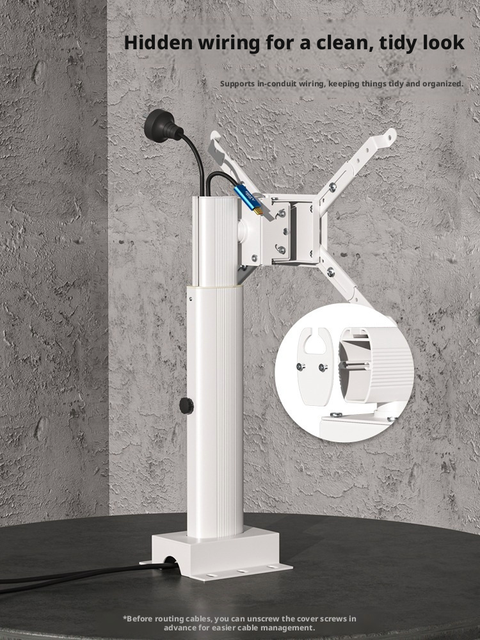 Metal Material Wall Mounted Adjustable Pitch Projector Bracket, Laser Engineering Projection Hanger