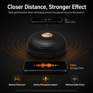 Bloqueador <span class=keywords><strong>de</strong></span> Audio Portátil, Dispositivo Antigrabación, Bloqueador <span class=keywords><strong>de</strong></span> <span class=keywords><strong>Voz</strong></span> SPECTRUM S1, Micrófono <span class=keywords><strong>Grabador</strong></span> para Bloquear Grabaciones Telefónicas, Ideal para Hoteles y Reuniones - Product Image 3