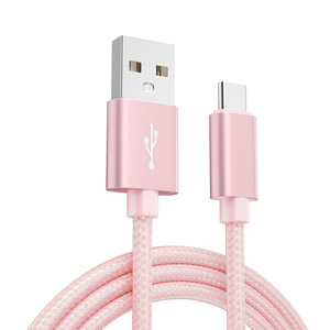 Cable de Datos de Carga Rápida Tipo-C para Android, con Trenzado de Nailon y Micro-USB, para Teléfonos Móviles que Admiten Transferencia de Datos - Product Image 4