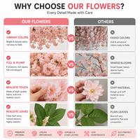 Arbre artificiel en fleurs de cerisier en plastique personnalisable, 120 cm, 150 cm, écologique, durable, toucher naturel, haute qualité, pour mariage