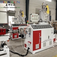 Machine de fabrication de tuyaux ondulés en PE/PVC à grande vitesse, ligne de production d'extrusion de tuyaux en PE/PVC, ligne d'extrusion de tubes de climatisation en PE/PVC