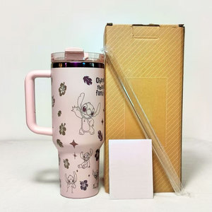 Wholesale Best Seller the Famous Brand Stan Cup 40OZ with Handle Straw Thermoses 40oz Cartoon Tumbler Outdoor Travel Cup - Product Image 5