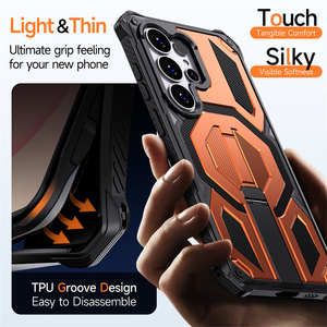 Custodia Protettiva Rinforzata per <span class=keywords><strong>Samsung</strong></span> S26 Ultra S25 S24 con Supporto Magnetico Antiurto per iPhone 17 Pro Max 16 15 14 <span class=keywords><strong>13</strong></span> - Product Image 5