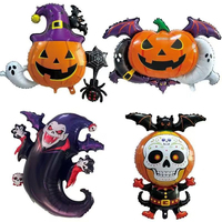 Ballons en aluminium personnalisés en forme de citrouille, fantôme, chauve-souris, vampire pour Halloween – Décoration de fête – Vente en gros