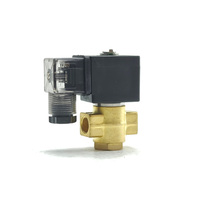 Vanne solénoïde Hoyan PU-04K en laiton 1/4 po, ouverture normalement ouverte, orifice 4 mm, 4 bars, pour gaz, air, huile, carburant, eau, avec connecteur