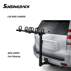 <span class=keywords><strong>Porte</strong></span>-vélos universel en acier durable pour toit de voiture avec adaptateur de fixation sur <span class=keywords><strong>attelage</strong></span>, pour 3 vélos et bagages de voyage - Product Image 1
