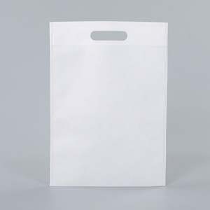 Bolsa no tejida de compras reciclada personalizada Bolsas troqueladas de comestibles para negocios - Product Image 3