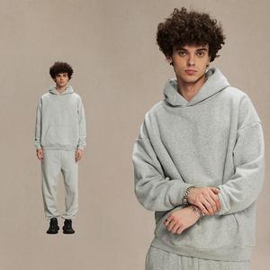 2025 autunno inverno nuovo pile 100% in cotone polare 400g per il marchio con cappuccio da uomo Oversize non cadere in velluto imbottito Anti-Pilling - Product Image 6