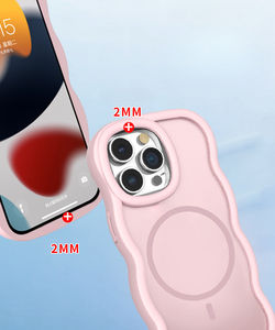 Superventas <span class=keywords><strong>iPhone</strong></span> 16 Promax funda magnética ondulada <span class=keywords><strong>para</strong></span> teléfono móvil Apple 15 14 13 12 Plus Skin-feel Matte 15 Anti-drop Cover - Product Image 5