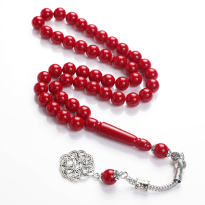 Rosario de resina, nuevo Rosario musulmán, Material Natural de resina, pulsera de Rosario de estilo árabe, cuentas de oración de <span class=keywords><strong>pelo</strong></span> liso de fábrica, musulmán - Product Image 3