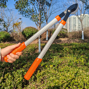 Lopping <b>Shears</b> Stainless Steel 20-30 Mm Pruning Branches Butterfly Structure Orange Plastic Handle Manual Garden <b>Tool</b> - Product Image 1