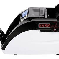 Compteur de billets Ookyo 6100 avec détection infrarouge, tension universelle 110-240V, comptage rapide des billets de banque en dollars et euros, Hopper