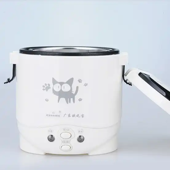  Portable Mini Rice Cooker for Travel - Stainless Steel