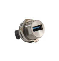 Cable USB Tipo C de hasta 5 Gbps con Clasificación IP67, Moldeado, de Doble Extremo, con Conector M12, 1m 2m 3m, Accesorios de Conexión