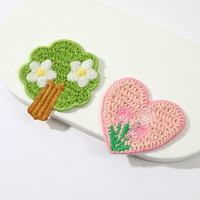 Crochets à crochet en gros, voitures, petites maisons, arbres fruitiers, contrats pour enfants, vêtements DIY, patchs de broderie