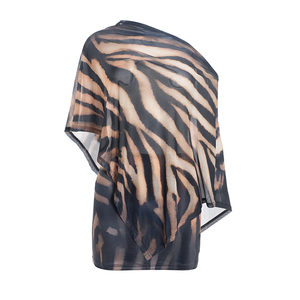 Viviblook D25ST507 Conjunto Casual Sexy para Mujer, Top con Estampado de Garras y Hombros Descubiertos, Minifalda, Conjunto de Dos Piezas - Product Image 6