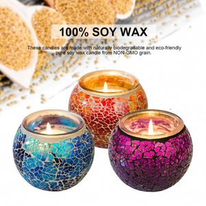 Z regalo 4 paquete diseño <span class=keywords><strong>de</strong></span> mosaico 4,4 Oz <span class=keywords><strong>de</strong></span> cera <span class=keywords><strong>de</strong></span> la soja Natural <span class=keywords><strong>de</strong></span> viaje portátil velas <span class=keywords><strong>de</strong></span> aromaterapia perfecto <span class=keywords><strong>para</strong></span> hija - Product Image 3