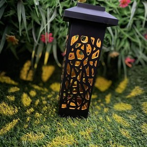 Lámpara Solar LED Weiyu para Jardín, Diseño Hueco, Montaje en Suelo, para Exteriores, Patio, Balcón - Product Image 2