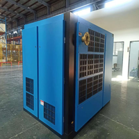 Compresseur d'air à vis statique lubrifié à deux étages 220 CV 160 kW silencieux basse pression refroidi par air alimenté en courant alternatif