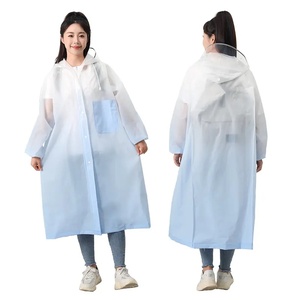Imperméable de moto simple réutilisable pour hommes et femmes Long Full Body Imperméable à la pluie Riding Special Electric Bike Waterproof EVA Logo Hood - Product Image 4