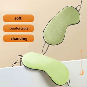 Hot Selling Soft Designer Travel Two Colors Cool and Warm Double Layer Breathable Custom Sleeping Shading Eye Mask - Product Image 3