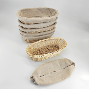 Ensemble de paniers d'épreuvage de <span class=keywords><strong>pain</strong></span> <span class=keywords><strong>en</strong></span> <span class=keywords><strong>osier</strong></span> naturel Panier d'épreuvage pour la cuisson du <span class=keywords><strong>pain</strong></span> Panier d'épreuvage Sourd - Product Image 5