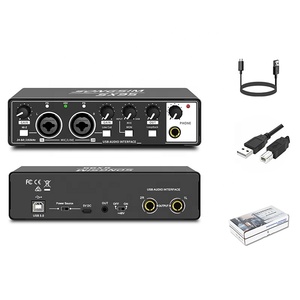 Nouvelle carte son enregistrement édition chanter équipement de diffusion <span class=keywords><strong>en</strong></span> direct doublage téléphone portable ordinateur USB Transmission numérique carte son - Product Image 3
