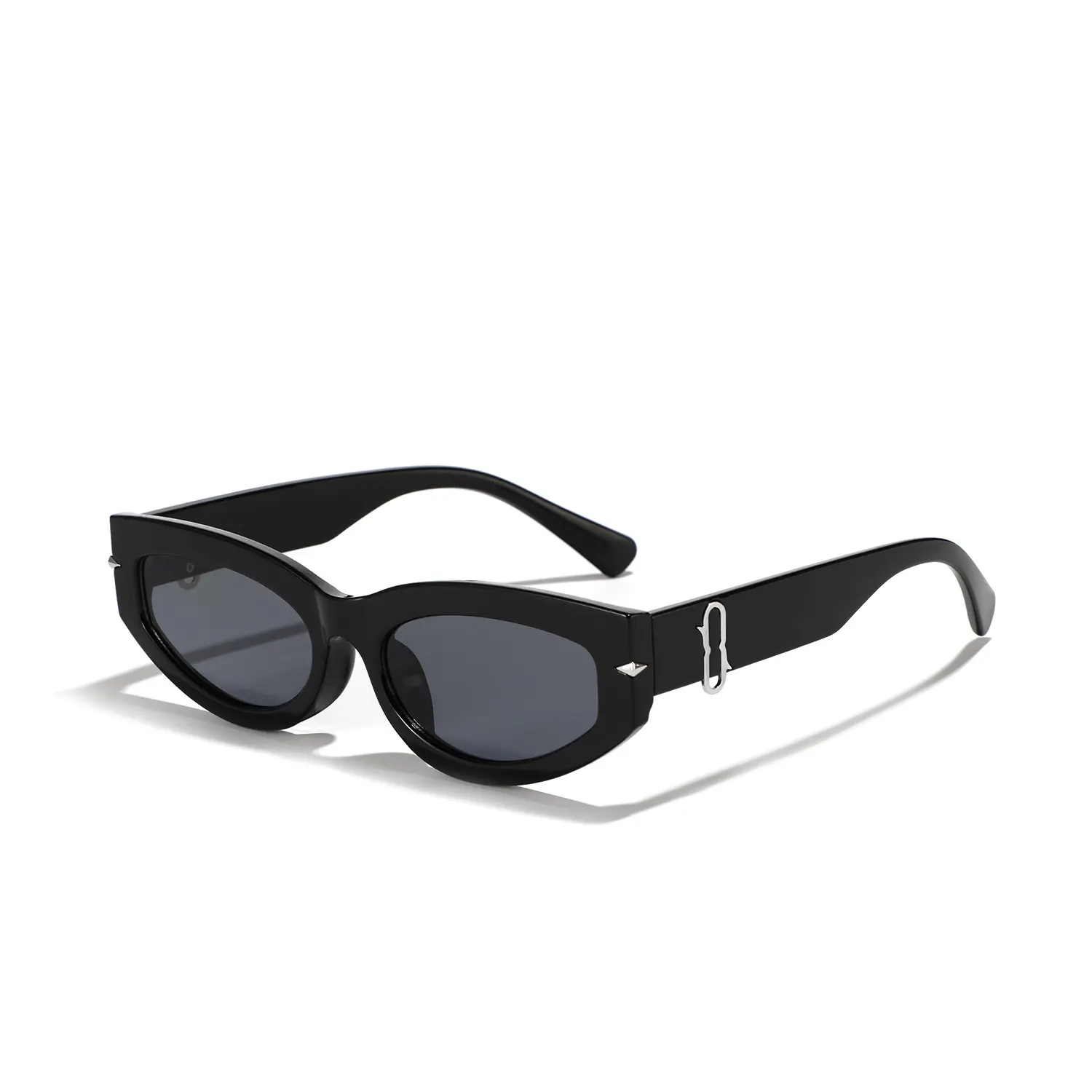 2023 नई विंटेज कीलक काले वर्ग धूप का चश्मा चंदवा Y2K पुरुषों महिलाओं के फैशन लोगो अनुकूलित Eyewear