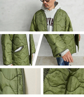 Veste matelassée OEM US 80S Night Desert, doublure matelassée, parka de neige, bleu marine, fabriquée avec Thinsulate standard