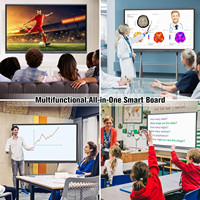 Tableau interactif numérique à écran tactile intelligent Tableau blanc électronique d'enseignement en ligne Tableau intelligent interactif LCD