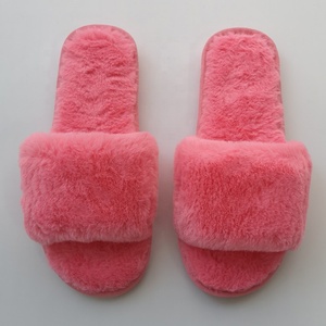 Pantofole da <span class=keywords><strong>donna</strong></span> in pelliccia sintetica, morbide, antiscivolo, per interni, piatte, soffici e pelose - Product Image 2