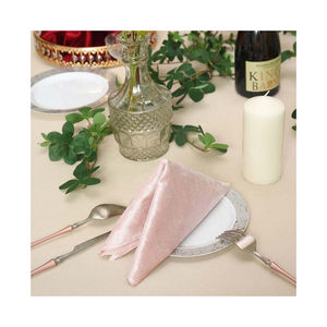 Serviettes en tissu de lin 100% faites à la main en lin français brodé pour les mariages avions restaurants hôtels jetables romantique durable - Product Image 4
