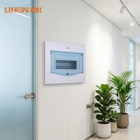 Boîtier de distribution LIHON série AJ 14 voies, indice de protection IP30, 220V/380V, utilisation intérieure, base en métal léger, couvercle bleu, élégant et durable