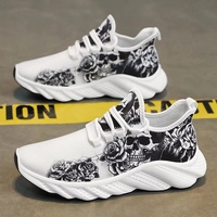 Nouvelles Chaussures de Sport Respirantes en Maille pour Hommes, Tendance Coréenne, Semelle Épaisse, Lacets Avant – Collection Été 2025