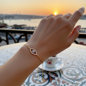 กำไลข้อมือผู้หญิงดีไซน์สวยสง่าเครื่องประดับสเตอร์ลิงทำมือทำจากเงิน925 - Product Image 3