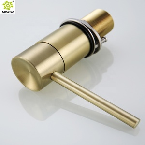 304 الفولاذ المقاوم للصدأ نحى الذهب الساخنة والباردة المطبخ بالوعة خلاط صنبور منفصلة - Product Image 5