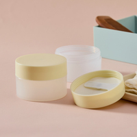 Pot en plastique PP à paroi épaisse de 100 ml de haute qualité, conteneur cosmétique de luxe vide pour crème visage et beurre corporel, couleur personnalisable
