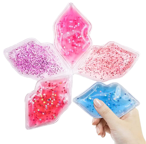 Hot & lạnh hình dạng môi Gel hạt cho chăm sóc sắc đẹp phòng khám thẩm mỹ viện & phục hồi chức năng trị liệu thấp moq hình dạng môi Túi nước đá - Product Image 1