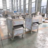 Vier-gaats fruit- en groentesnijmachine, food grade, neerwaartse snijmachine voor aardappel, ananas, augurken, aubergine, banaan, sinaasappel