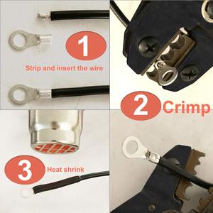 طقم محطات طرفية من نوع شوكة حلقة غير معزولة 10 في 1 مجموعة متنوعة U موصل مجعد المجرف - Product Image 4