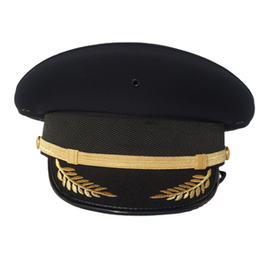 Gorra <span class=keywords><strong>de</strong></span> Piloto <span class=keywords><strong>de</strong></span> Diseño Nuevo para Oficial <span class=keywords><strong>de</strong></span> Negocios, con Diseño en Relieve, Material <span class=keywords><strong>de</strong></span> Poliéster/Viscosa y Insignia Metálica - Product Image 2
