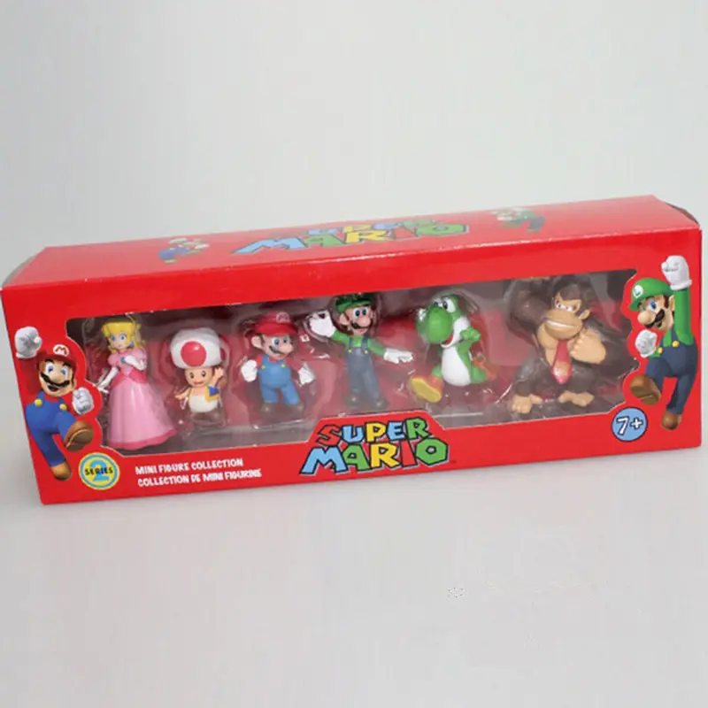 MBSミニフィギュアマリオホット販売スーパーマリオPVCアクション