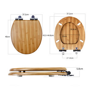 Set Penutup Kloset Modern dari Bambu atau Kayu MDF untuk Rumah dan Hotel - Product Image 5