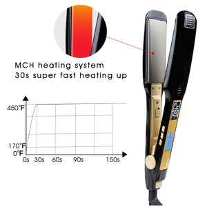 Commercio all'ingrosso Globale Professionale del Salone Top Ranking LCD Raddrizzatore di Ceramica <span class=keywords><strong>da</strong></span> Tutto Ferri <span class=keywords><strong>Da</strong></span> <span class=keywords><strong>Stiro</strong></span> 450 Gradi Elettrico Dei Capelli di <span class=keywords><strong>Ferro</strong></span> - Product Image 5