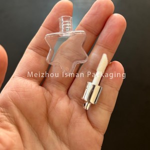 Tube de brillant à lèvres ISMAN 5ml en forme d'étoile argentée avec trou, emballage cosmétique vide unique pour enfants, pour porte-clés, logo personnalisé - Product Image 6