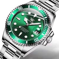 Montre Homme Luxe à Quartz Étanche Lumineuse avec Calendrier et Bracelet en Acier Inoxydable