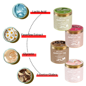 Exfoliante Corporal Mayorista de Crema de Hielo para Rejuvenecimiento de la Piel con Fragancia a Rosa y Jazmín, Hidratante y Blanqueador - Product Image 3