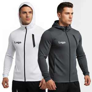 Men Sports Polyester <b>Jackets</b> Outdoor Clothes Zipper <b>Workout</b> Sportswear Breathable Running <b>Jacket</b> - Product Image 1